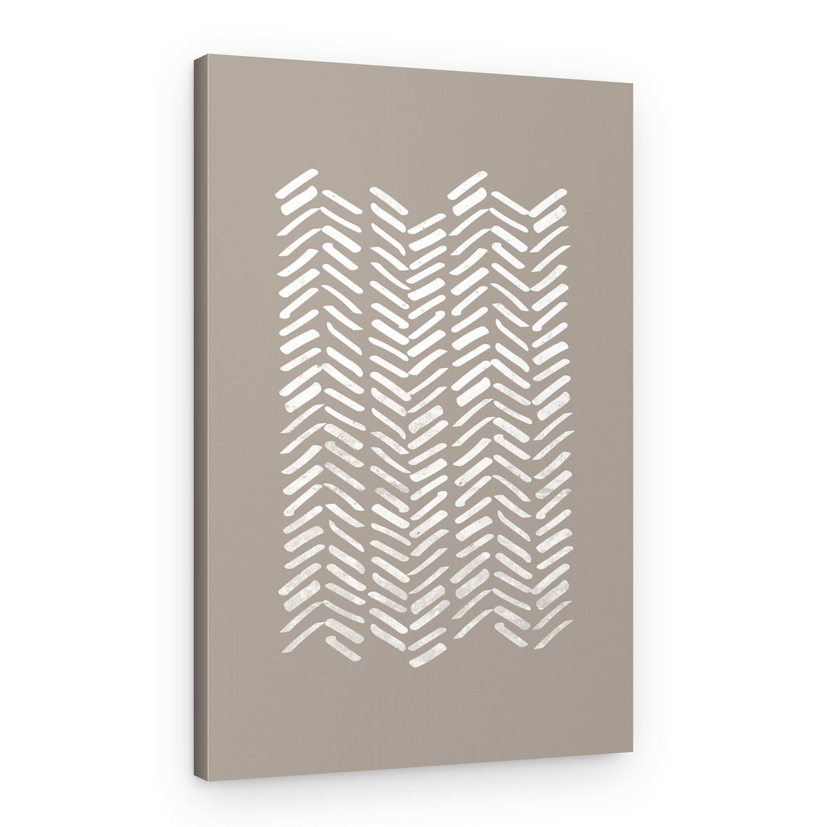 Organic Chevron Strokes – Canvas Print