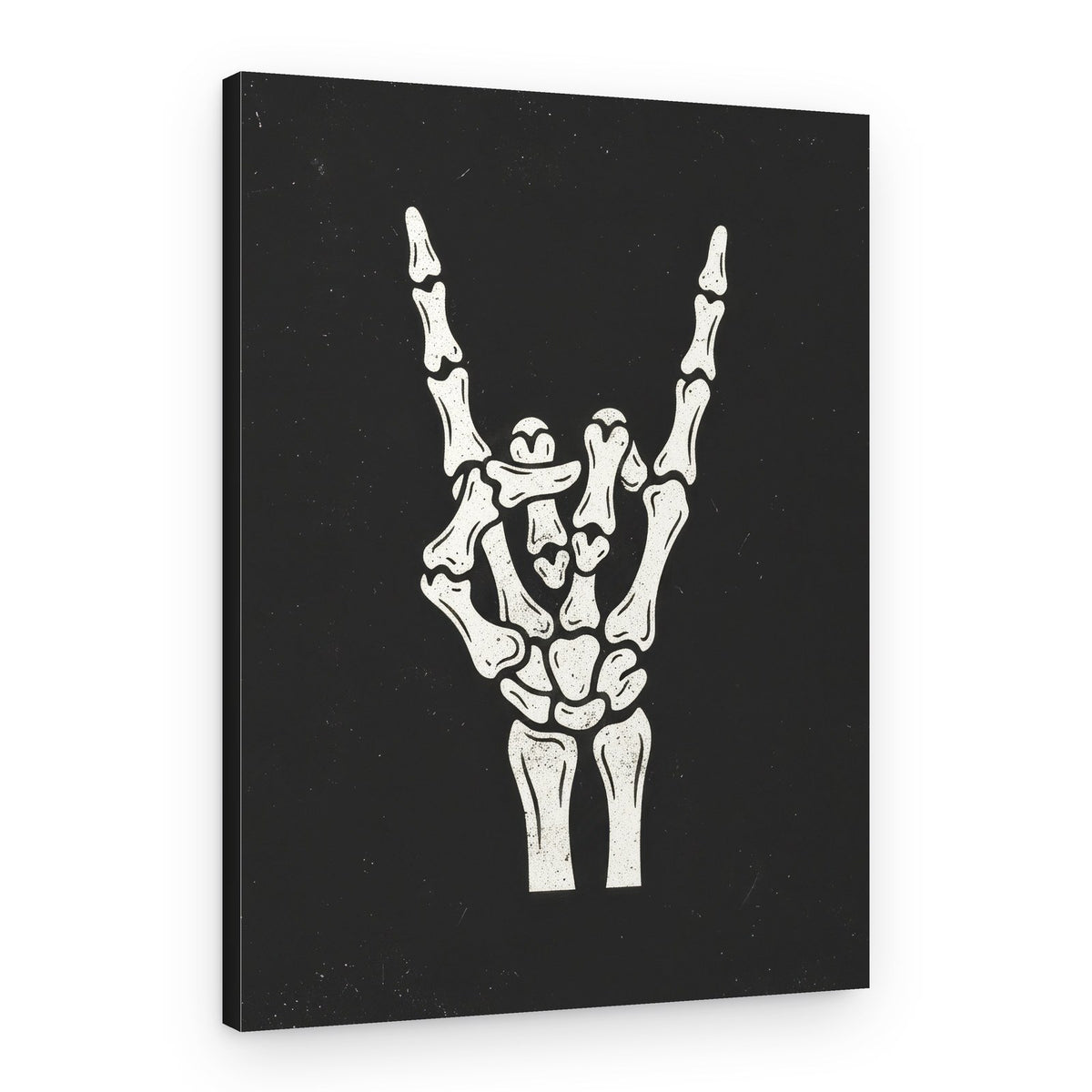 Skeleton Rock Hand – Canvas Print