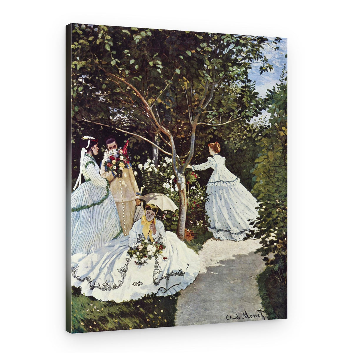 Claude Monet's Women In the Garden (1866) – Canvas Print