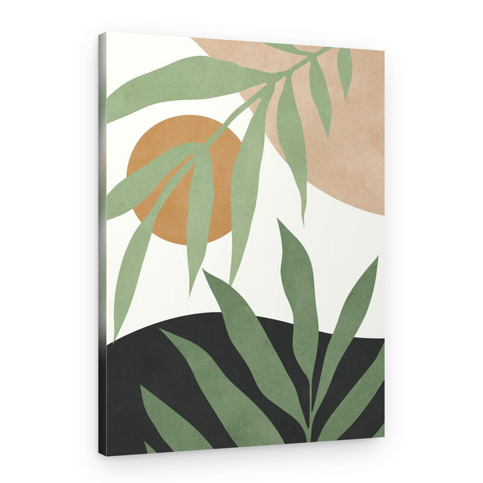 Abstract Botanical Desert Sun – Canvas Print