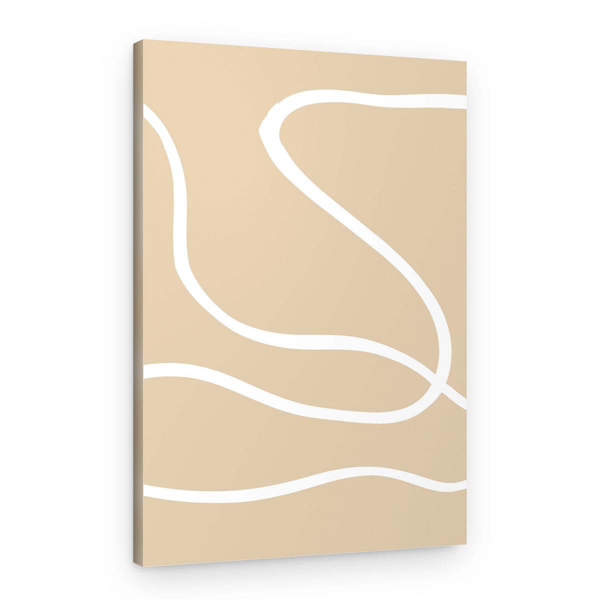 Minimalist Flowing Lines – Canvas Print