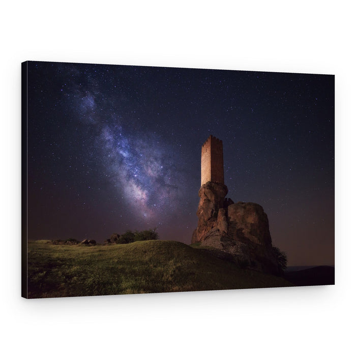Starry Castle Night – Canvas Print