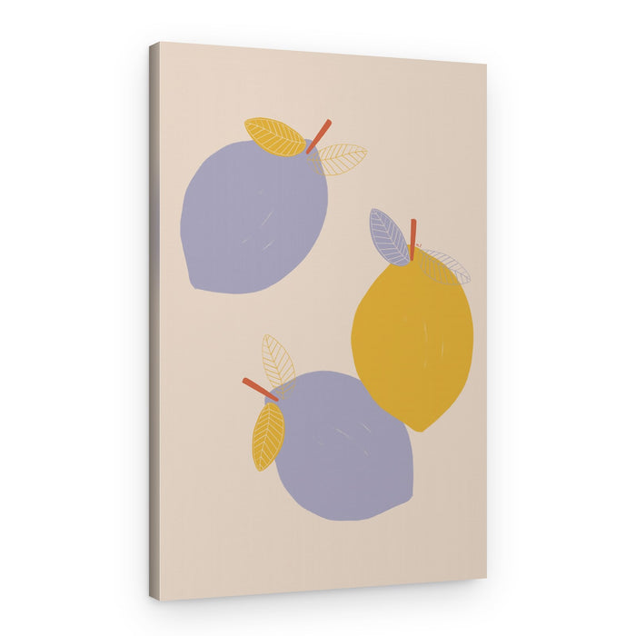 Lavender and Yellow Lemons – Canvas Print