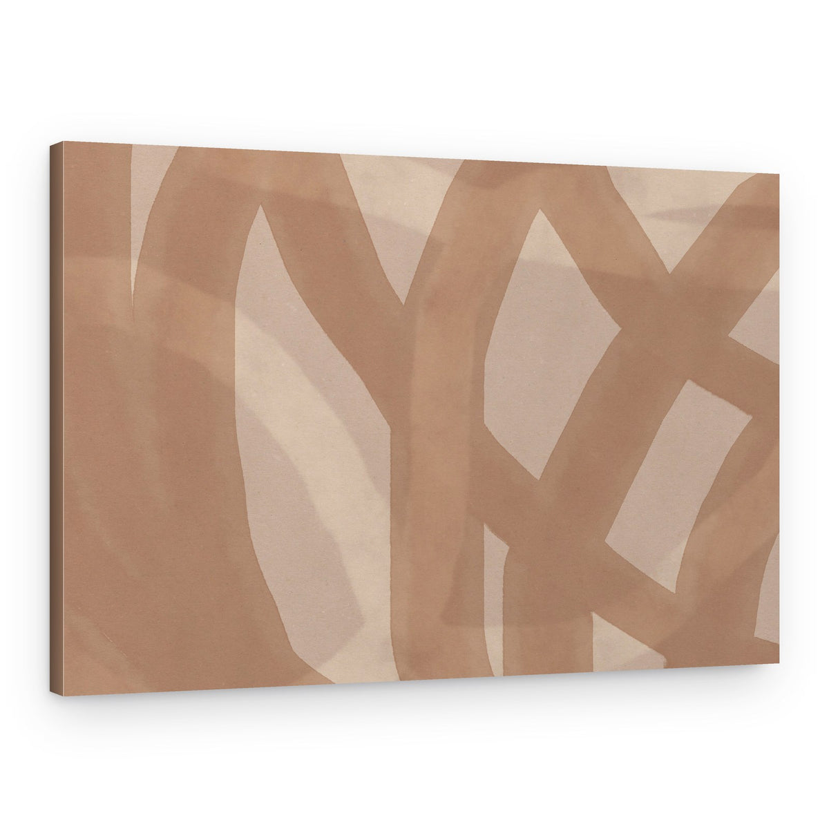 Earthy Abstract Strokes – Canvas Print