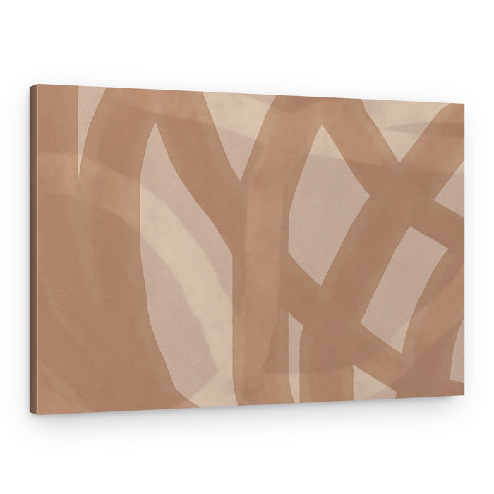 Earthy Abstract Strokes – Canvas Print