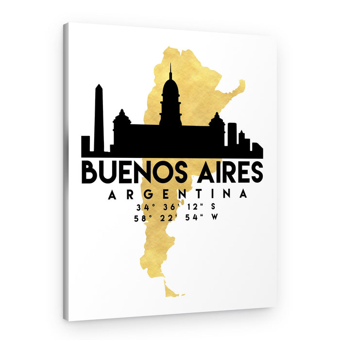 Golden Buenos Aires Skyline – Canvas Print