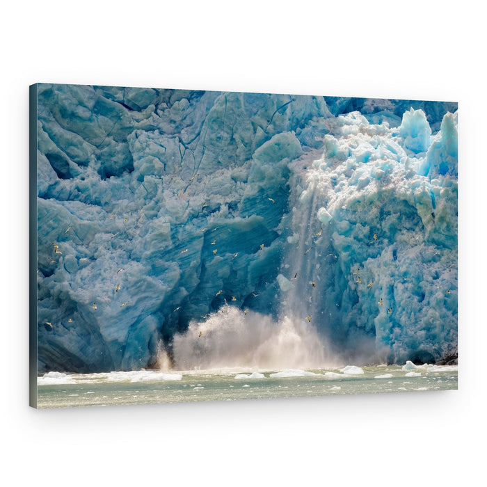 Dramatic Glacier Calving – Canvas Print