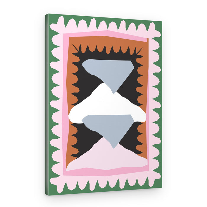 Colorful Geometric Hourglass – Canvas Print