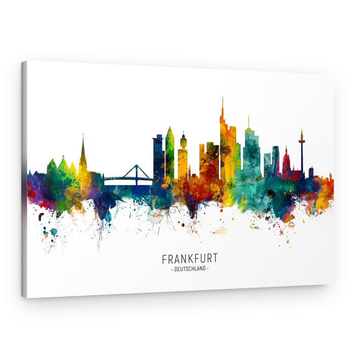 Vibrant Frankfurt Skyline – Canvas Print