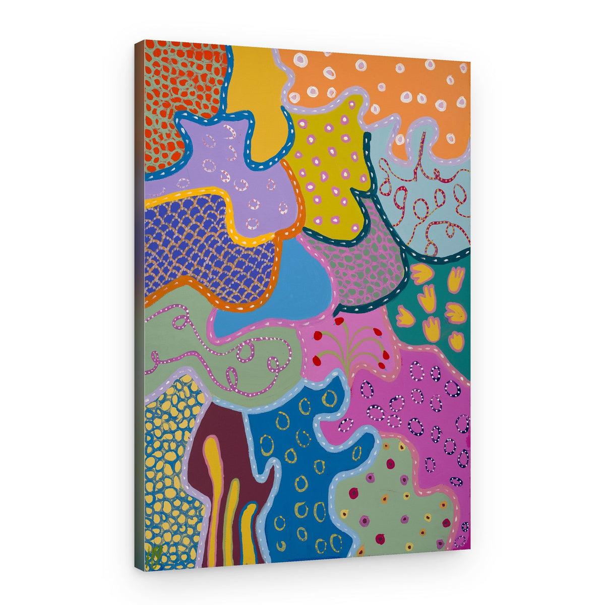 Vibrant Organic Patterns – Canvas Print