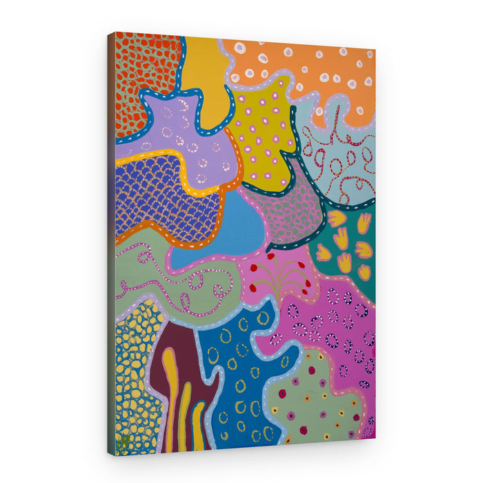 Vibrant Organic Patterns – Canvas Print