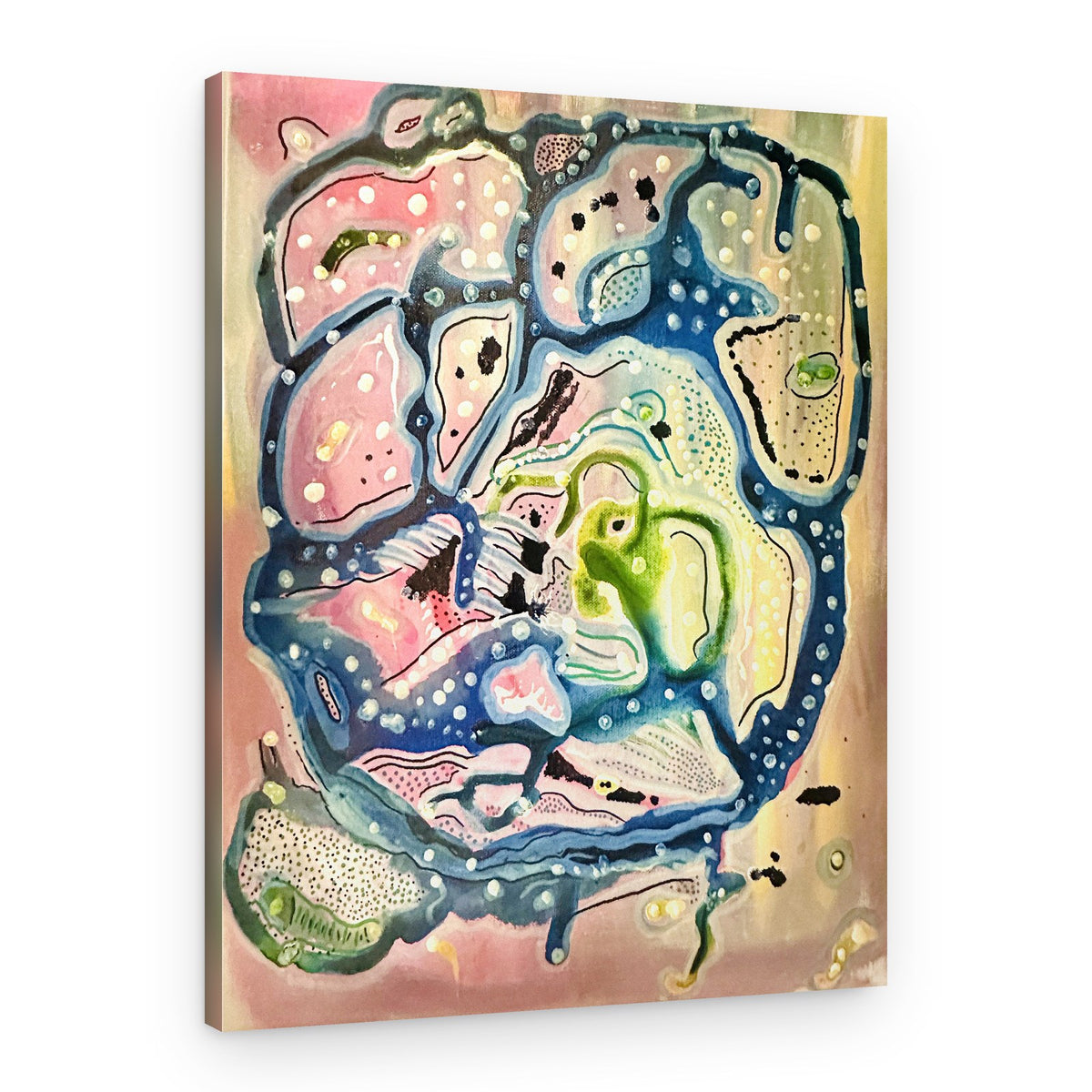 Vibrant Fluid Organic Shapes – Canvas Print