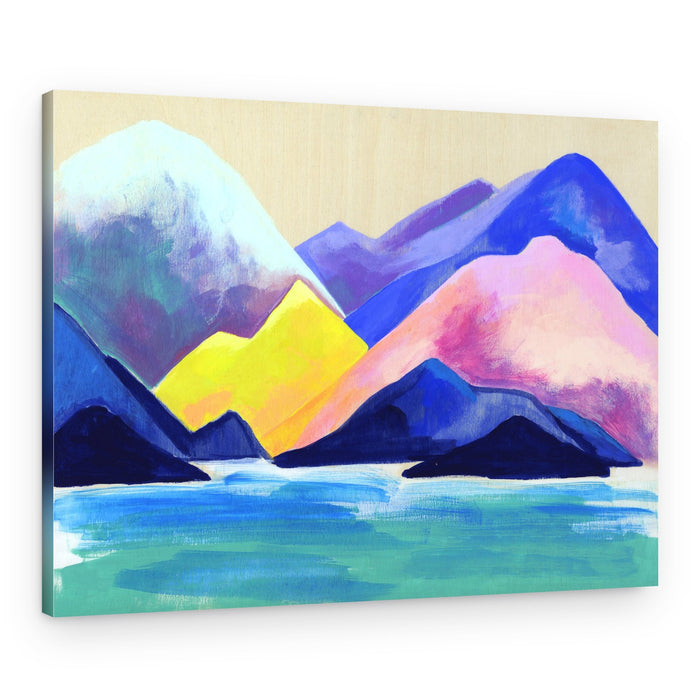 Colorful Mountain Lake – Canvas Print