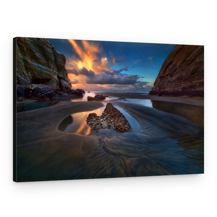 Dramatic Coastal Sunset – Canvas Print