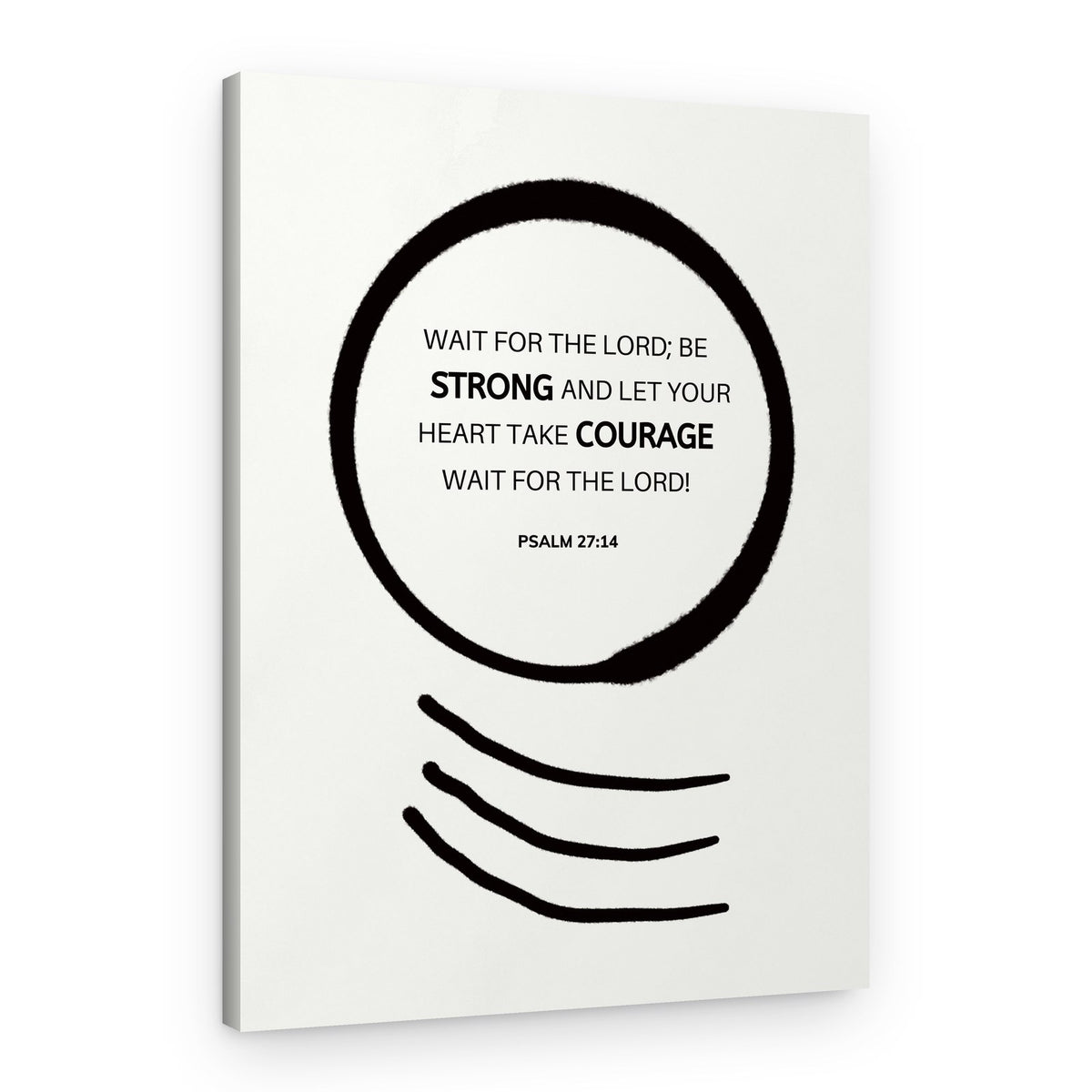 Courage Scripture Quote – Canvas Print