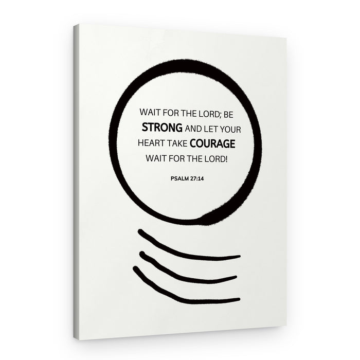 Courage Scripture Quote – Canvas Print