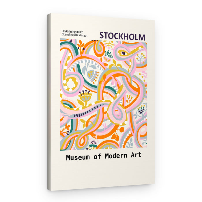 Modern Scandinavian Florals – Canvas Print