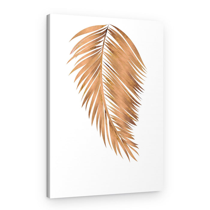 Golden Palm Leaf – Canvas Print