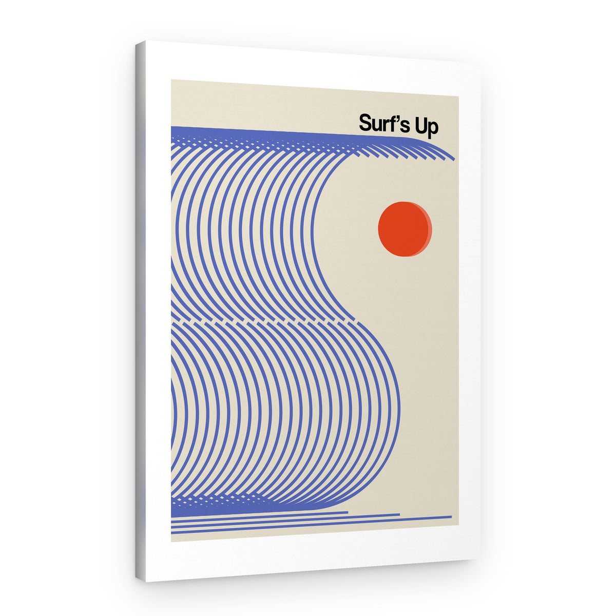 Retro Ocean Waves – Canvas Print