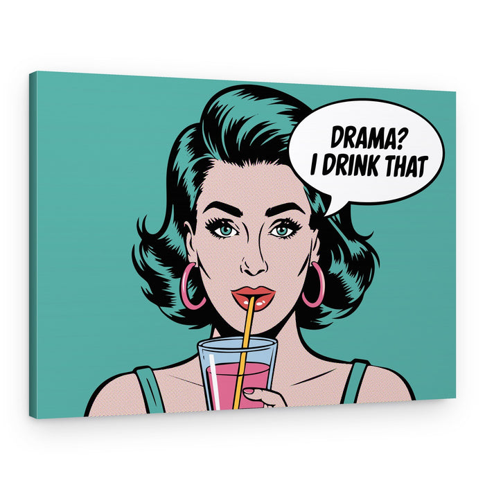 Pop Art Drama Queen – Canvas Print