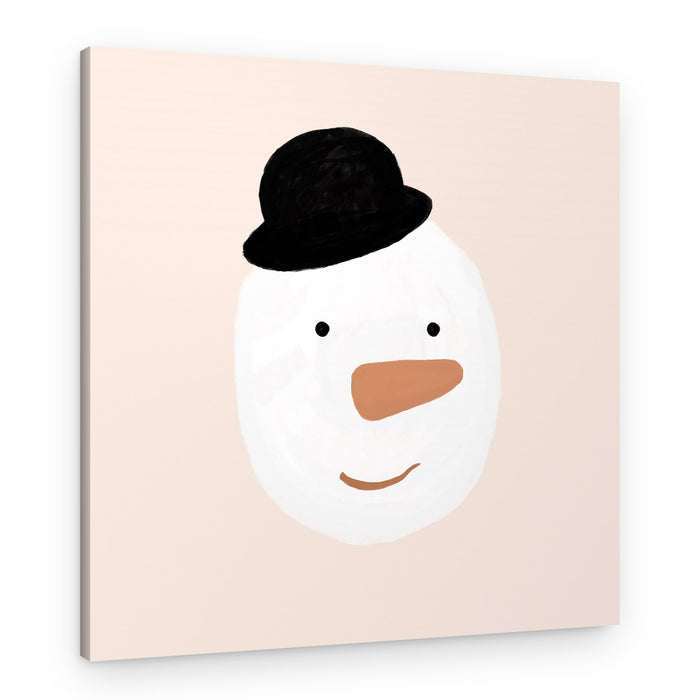 Gentleman Snowman – Canvas Print