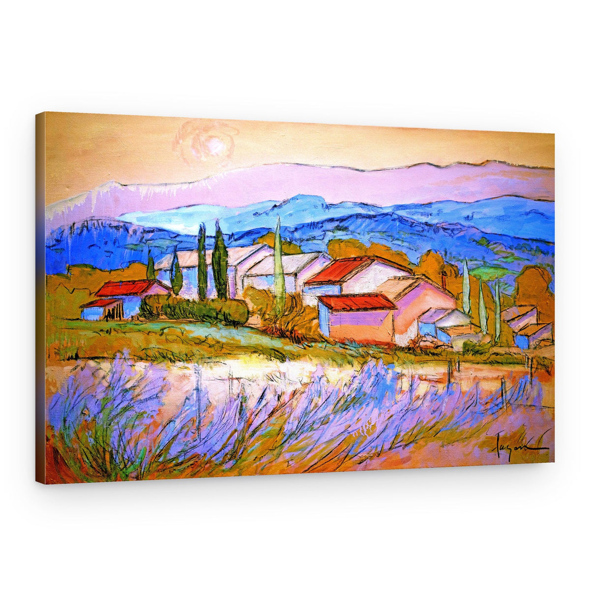 Lavender Hillside – Canvas Print