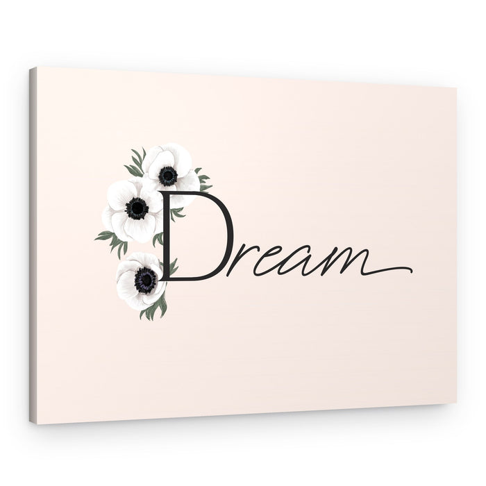 White Anemone Dream – Canvas Print