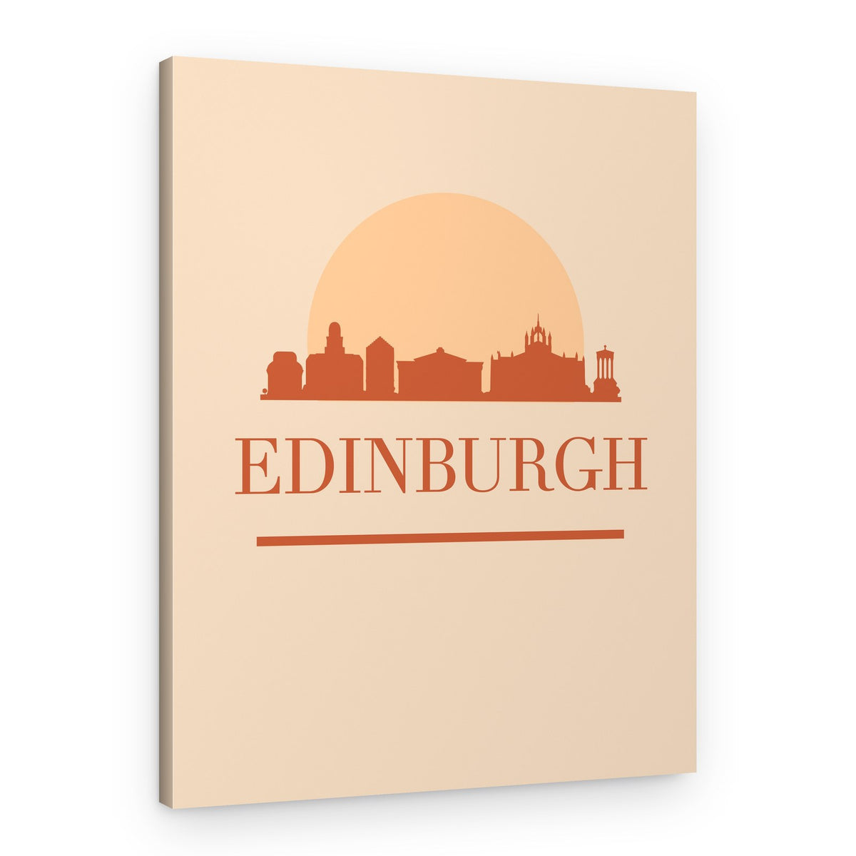Edinburgh Skyline Sunset – Canvas Print