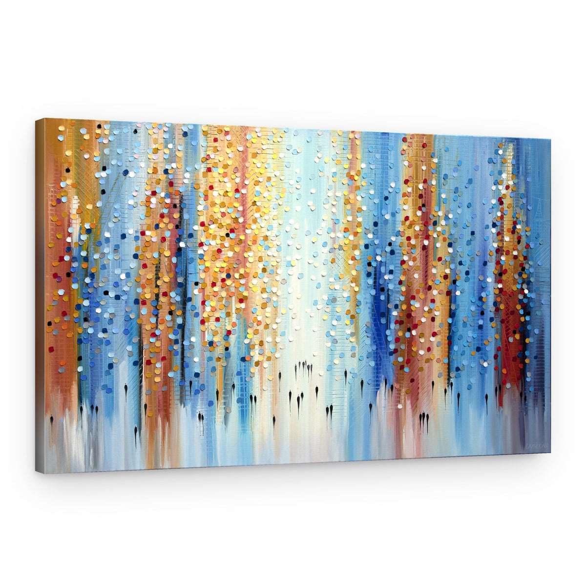 Urban Rain Stroll – Canvas Print