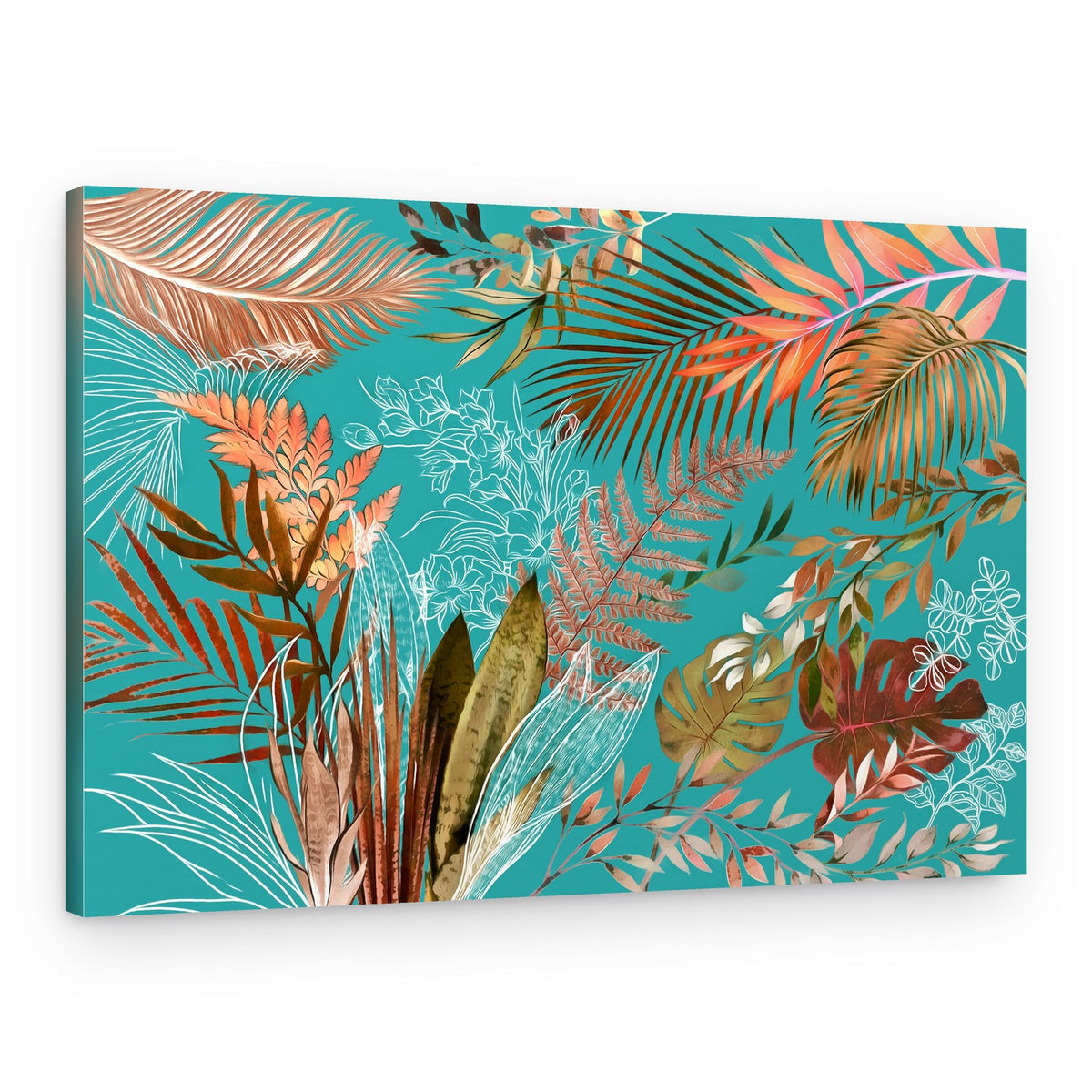 Vibrant Tropical Foliage – Canvas Print