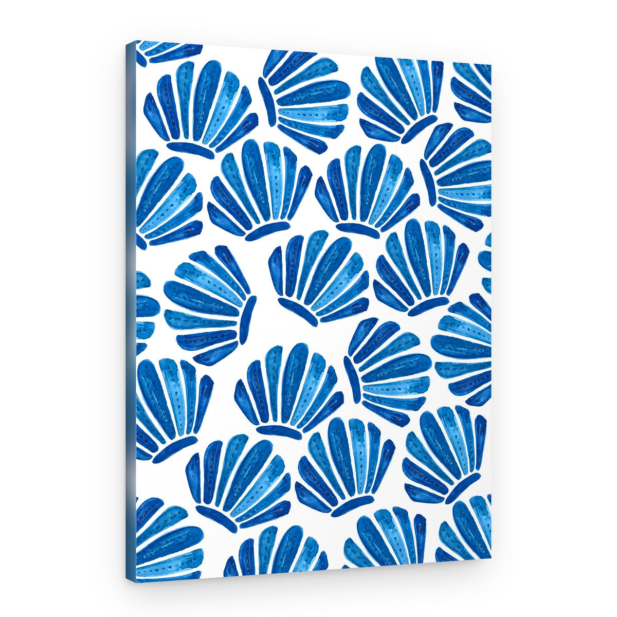Watercolor Shells Pattern – Canvas Print
