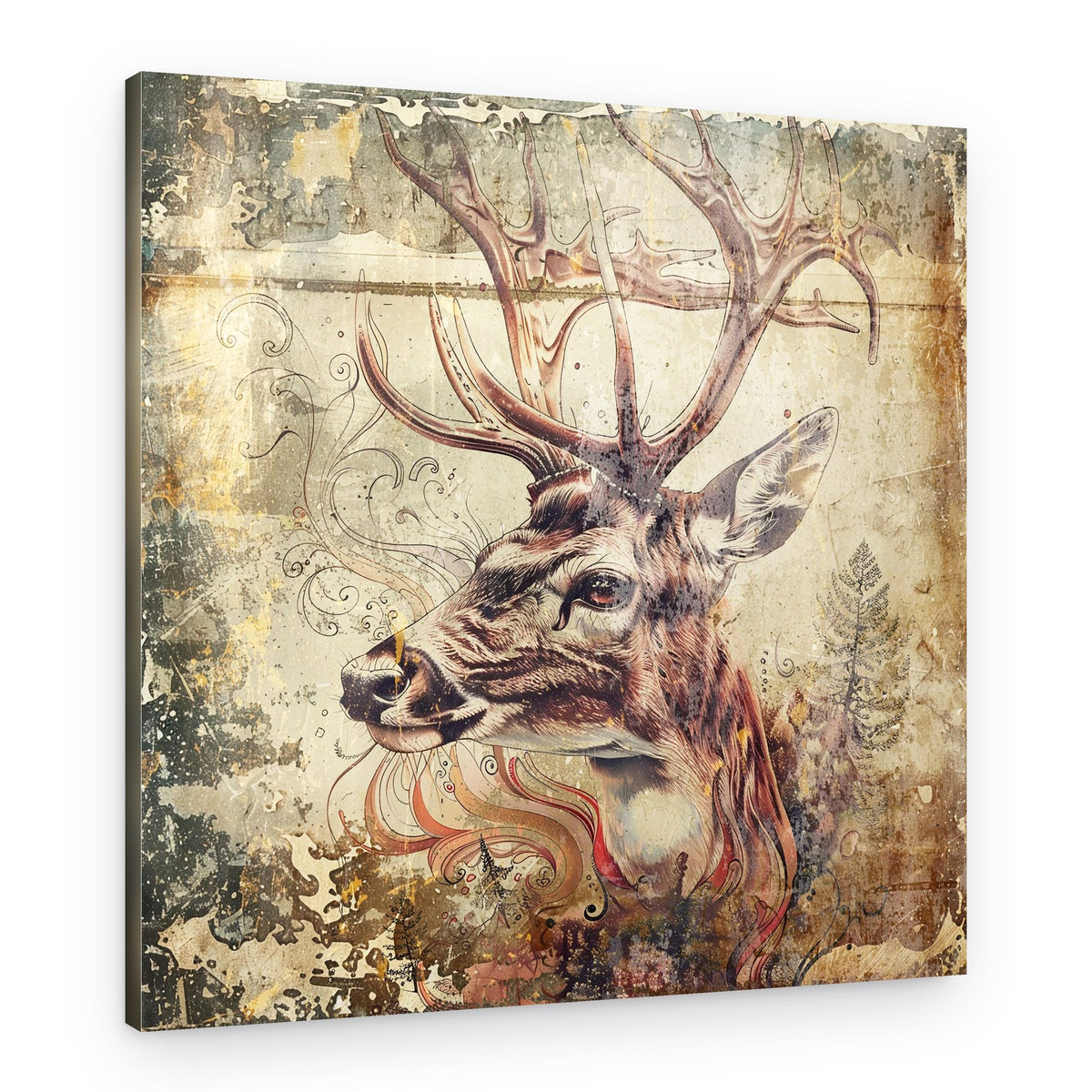 Majestic Woodland Stag – Canvas Print