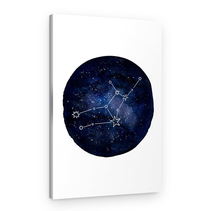 Virgo Constellation Night Sky – Canvas Print