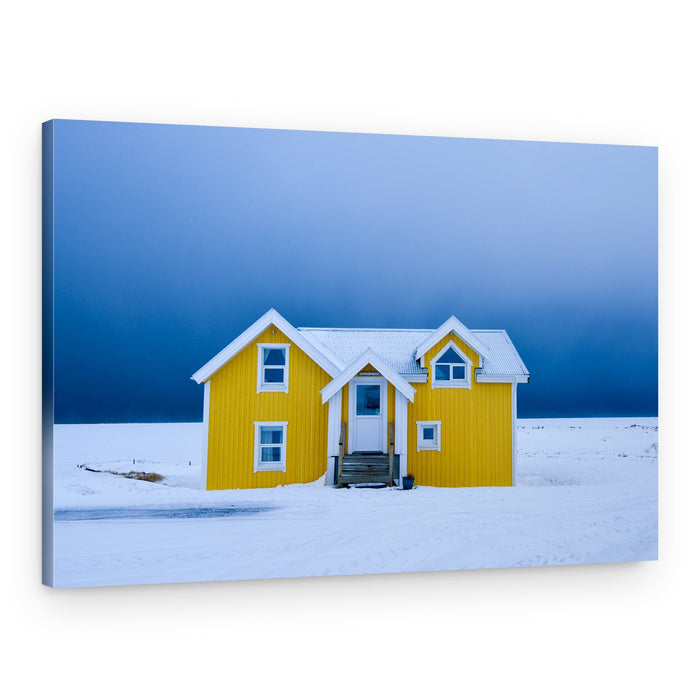 The yellow house – Canvas Print