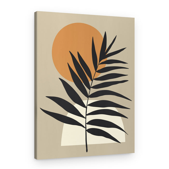 Warm Palm Silhouette – Canvas Print