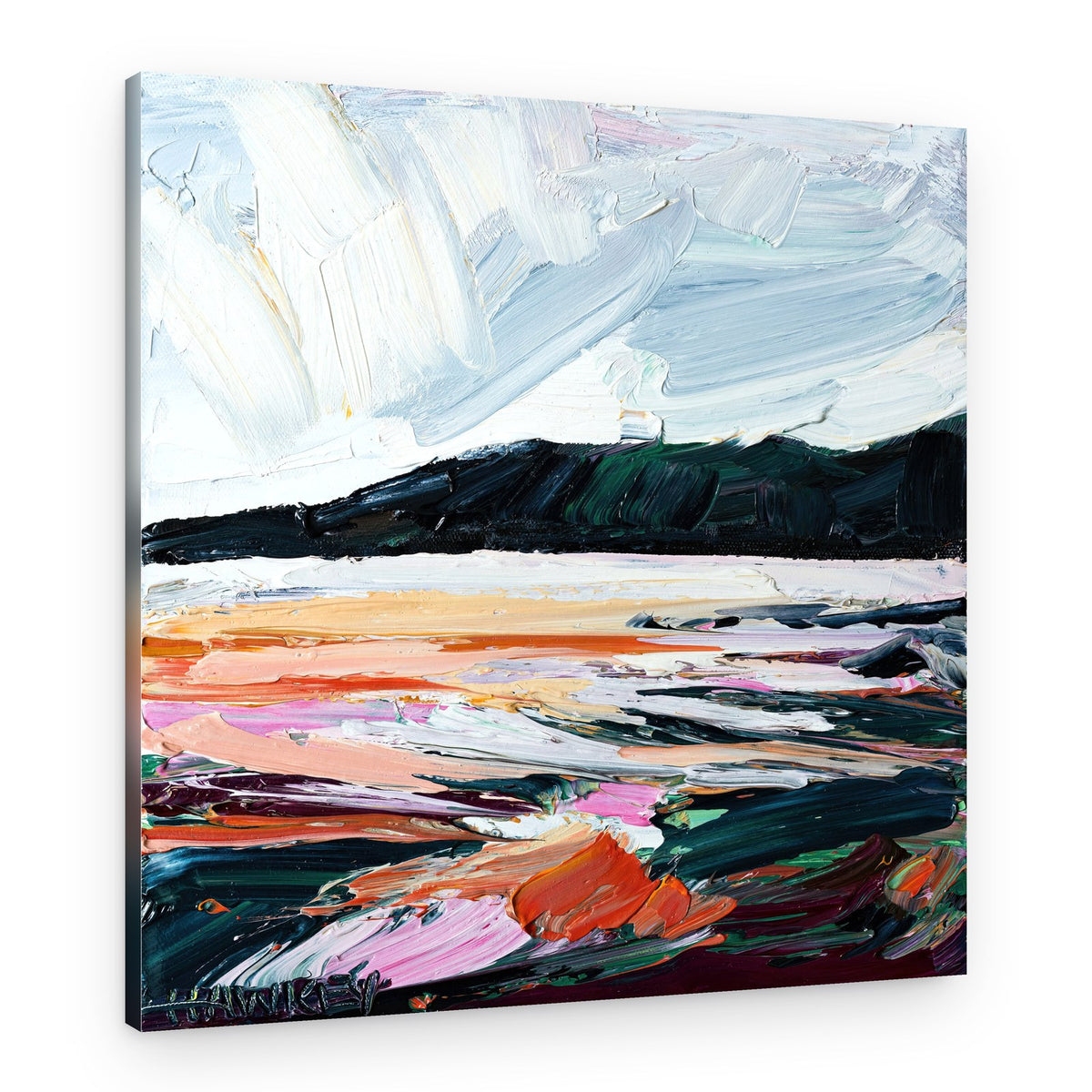 Colorful Textured Seascape – Canvas Print