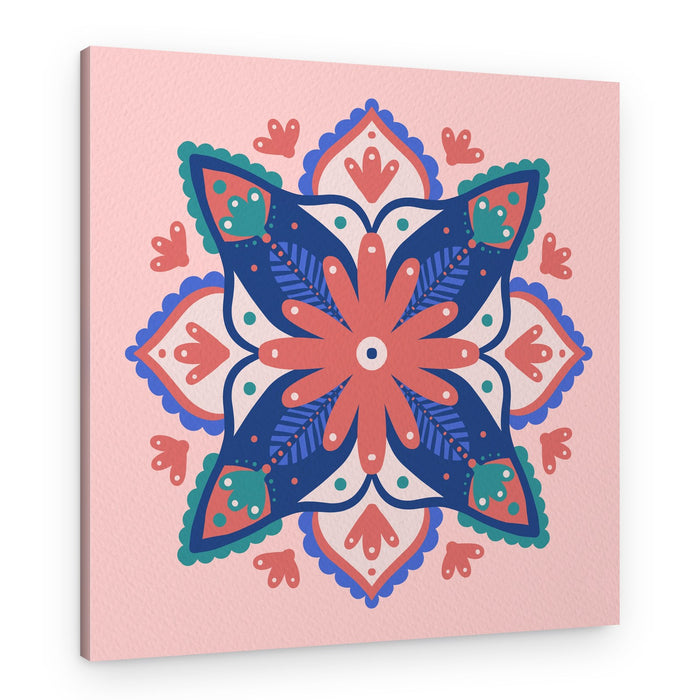 Bohemian Floral Mandala – Canvas Print