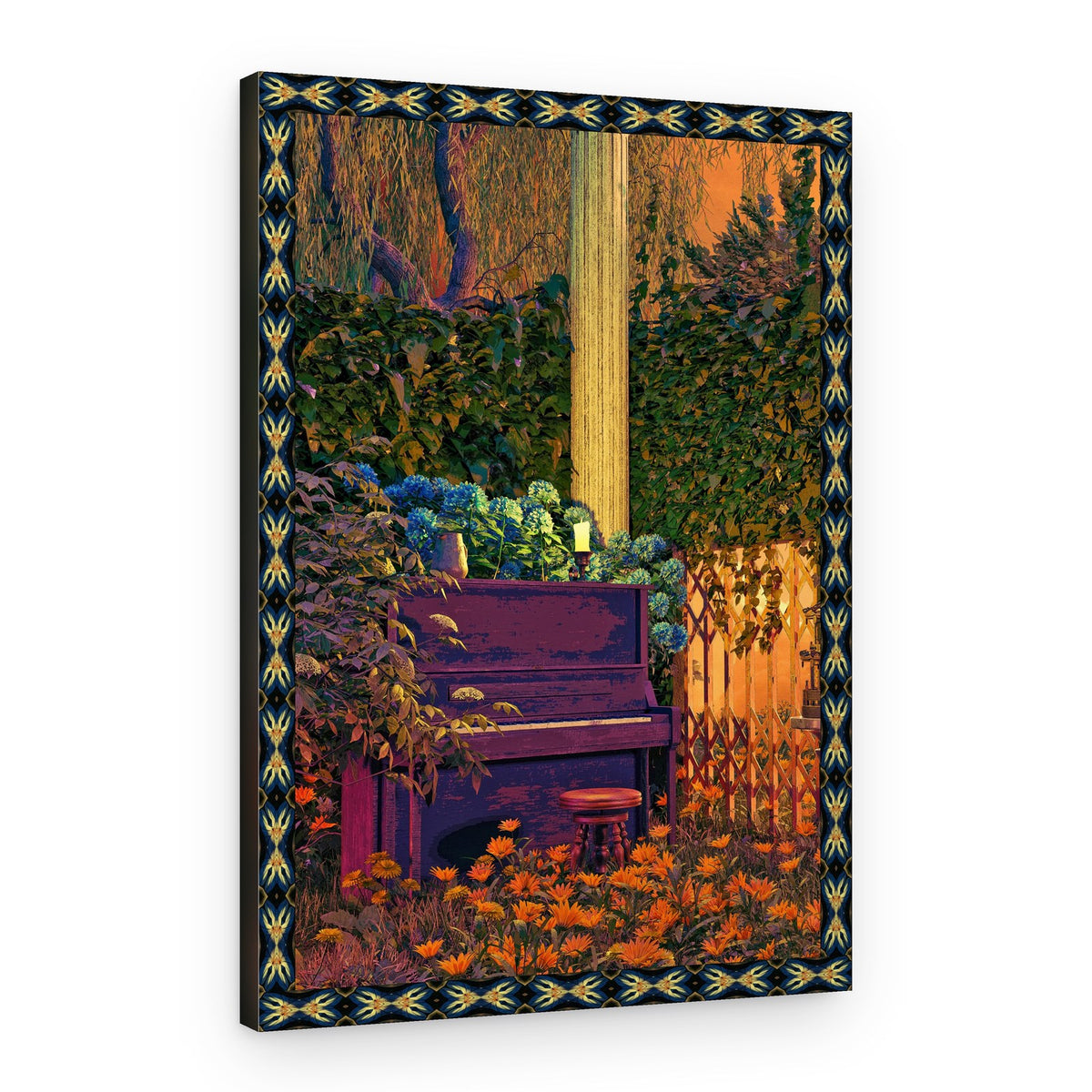 Enchanted Garden Piano – Canvas Print