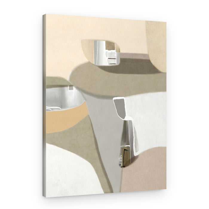 Muted Abstract Forms – Canvas Print
