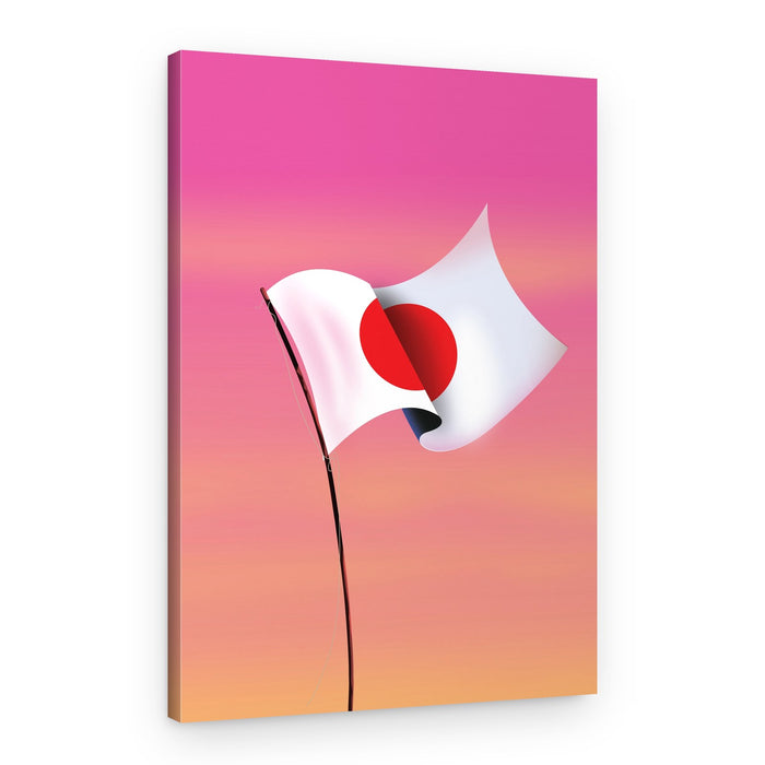 Rising Sun Flag – Canvas Print