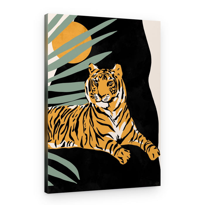 Jungle Tiger Night – Canvas Print
