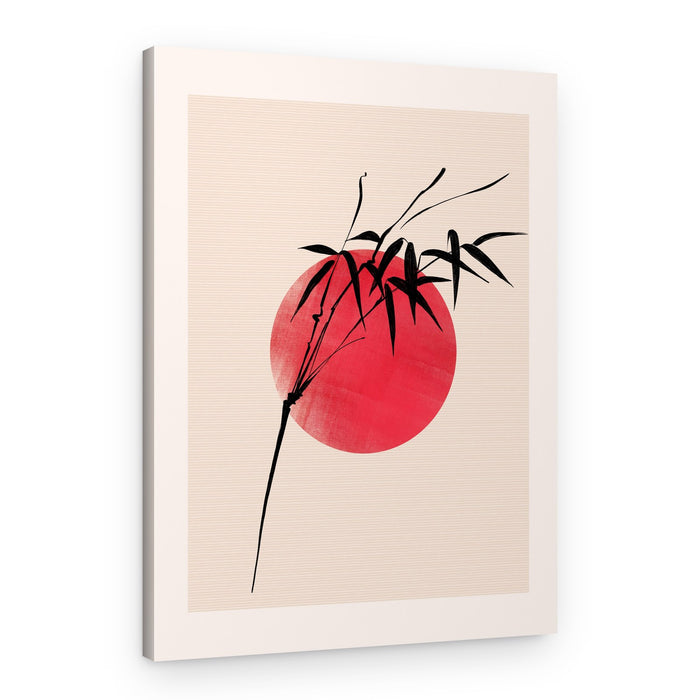 Japanese Bamboo Sun – Canvas Print