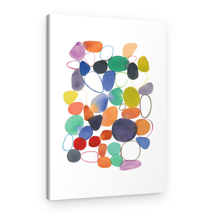 Colorful Watercolor Shapes – Canvas Print