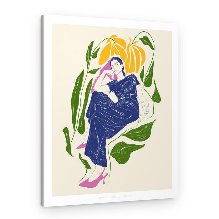 Jlr Quiet in the garden – Canvas Print