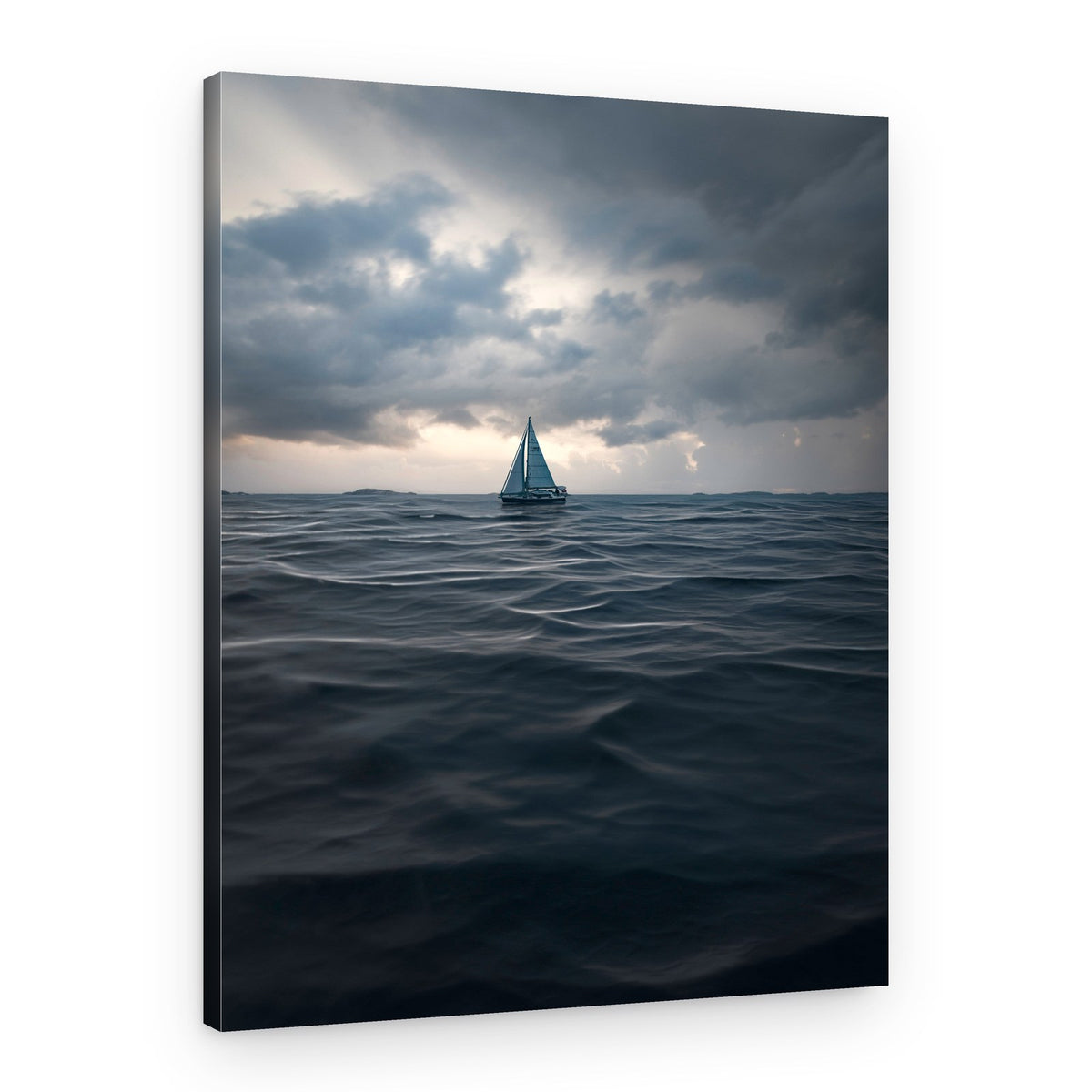 Dramatic Ocean Sailboat – Canvas Print