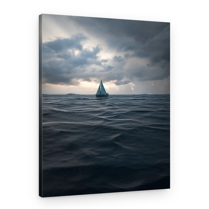 Dramatic Ocean Sailboat – Canvas Print