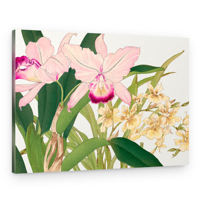 Oncidium Woodblock Painting No.2 – Canvas Print