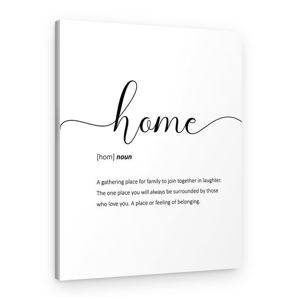 Home Definition Canvas Print