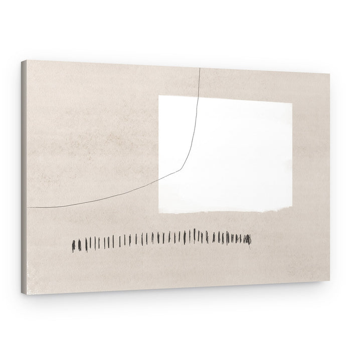 White Rectangle Contrasting – Canvas Print