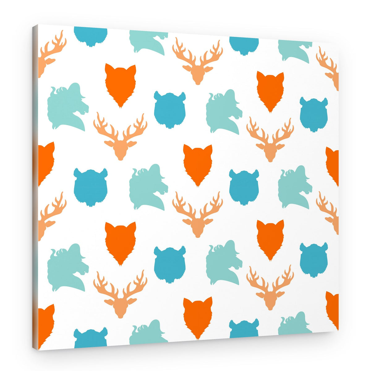 Forest Animal Silhouettes – Canvas Print